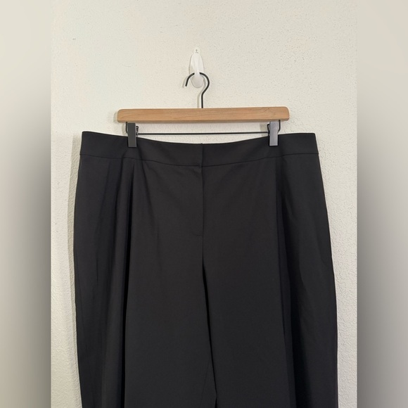 Lafayette 148 Menswear Virgin Wool Blend High Rise Pants in Black Size 16W NEW - Picture 4 of 8